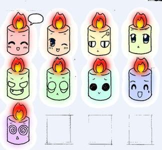 emoji蜡烛的小表情