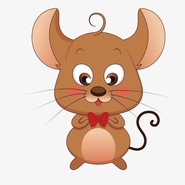 大耳朵呆萌设计的老鼠
