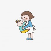 妈妈抱小孩真实头像-小孩萝莉头像