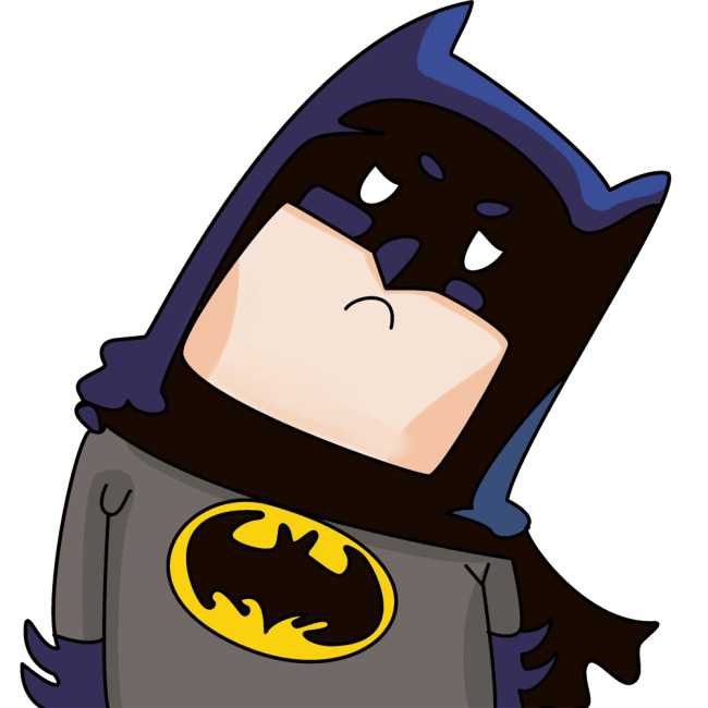 蝙蝠侠卡通歪脖子头像